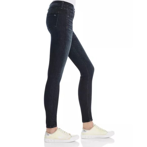 Rag & Bone Womens Skinny Jeans Black Rae size 28 - Picture 3 of 16